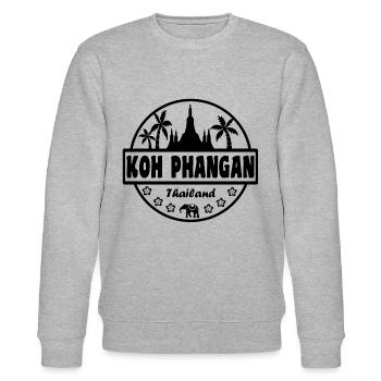 Koh Phangan Thailand - Stanley/Stella Unisex Bio-Sweatshirt CHANGER  - Grau meliert - Vorne - Nik (191cm) & Marisol (170cm)