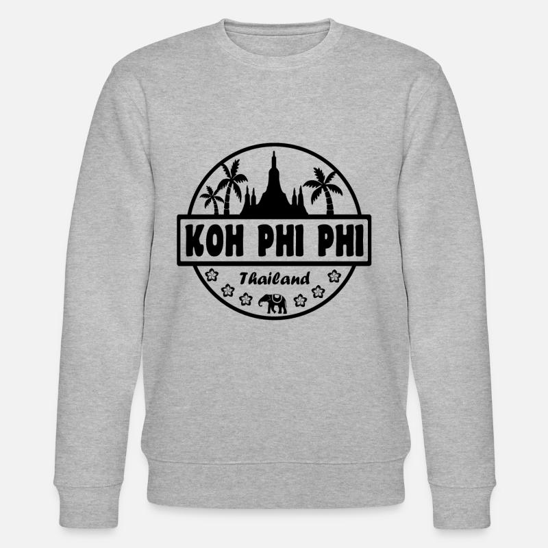 Koh Phi Phi Thailand - Stanley/Stella CHANGER Unisex Organic Sweatshirt - heather grey