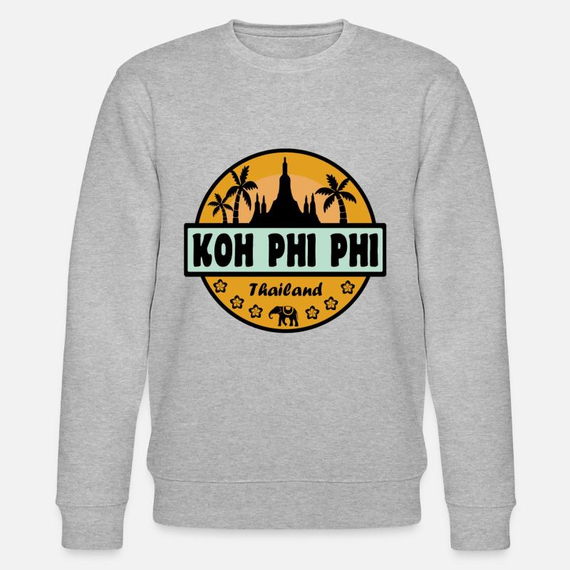 Koh Phi Phi Thailand - Stanley/Stella Unisex Bio-Sweatshirt CHANGER  - Grau meliert