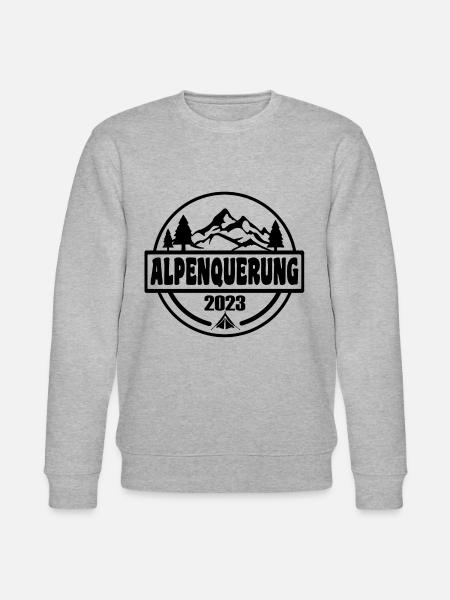 Alpenquerung 2023 - Stanley/Stella Unisex Bio-Sweatshirt CHANGER  - Grau meliert