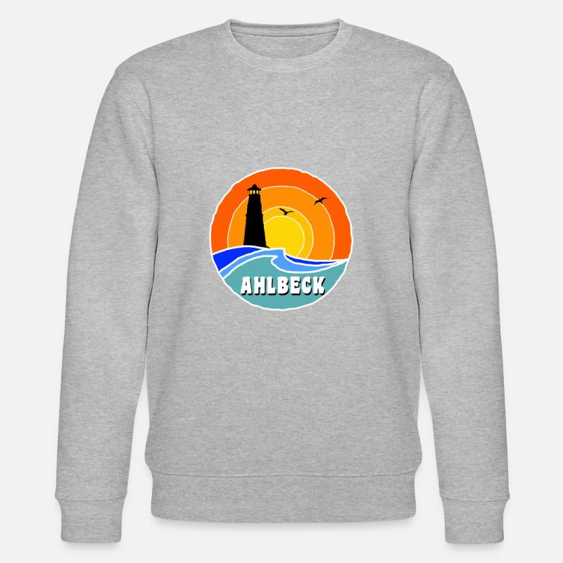 Ostsee Leuchtturm Ahlbeck - Stanley/Stella Unisex Bio-Sweatshirt CHANGER  - Grau meliert