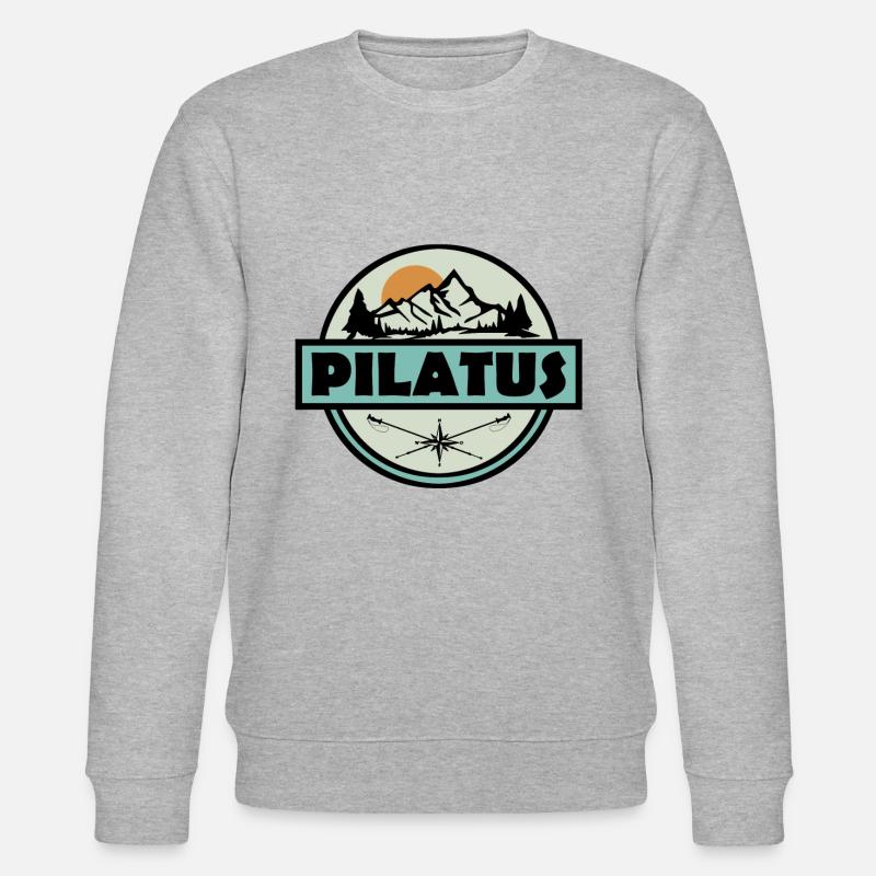 Pilatus Schweiz - Stanley/Stella Unisex Bio-Sweatshirt CHANGER  - Grau meliert