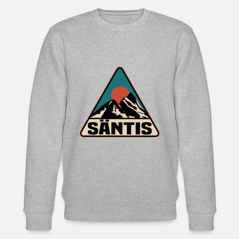 Säntis Schweiz - Stanley/Stella Unisex Bio-Sweatshirt CHANGER  - Grau meliert