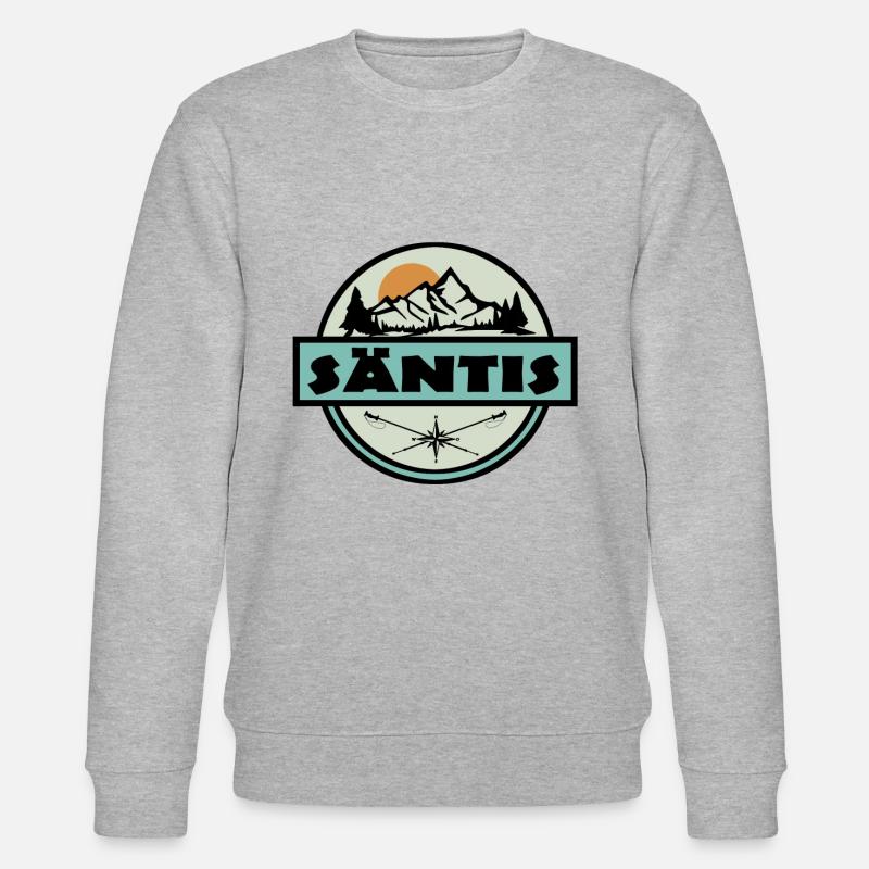 Säntis Schweiz - Stanley/Stella Unisex Bio-Sweatshirt CHANGER  - Grau meliert