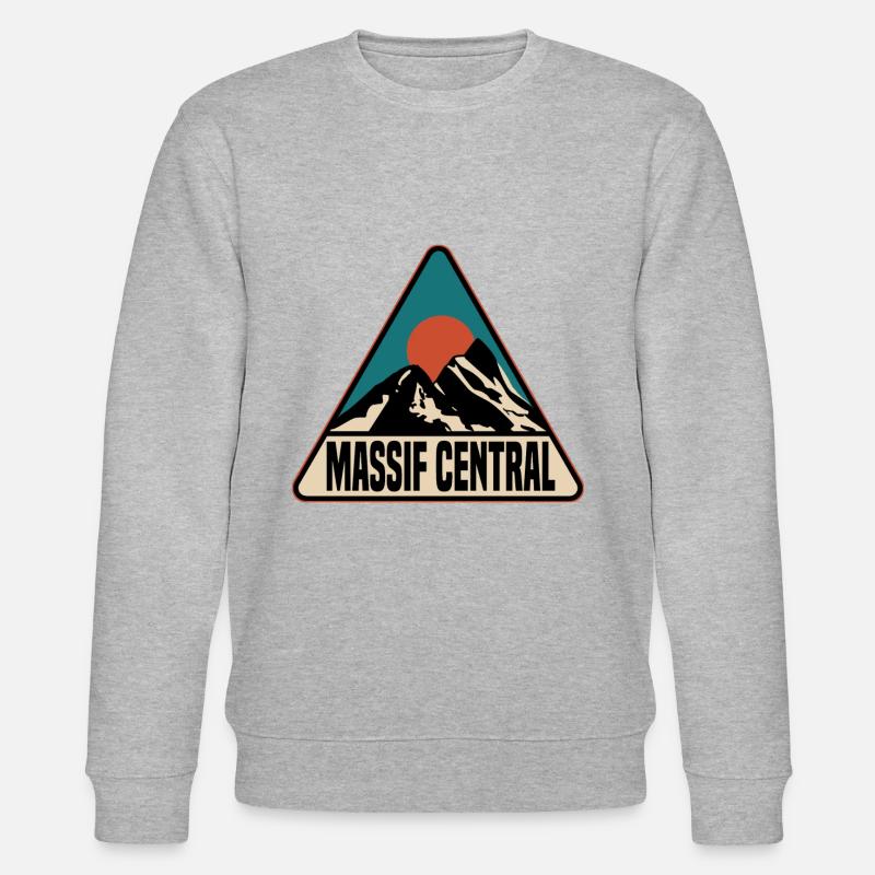 Massif central - Sweat bio CHANGER Stanley/Stella Unisexe - gris chiné