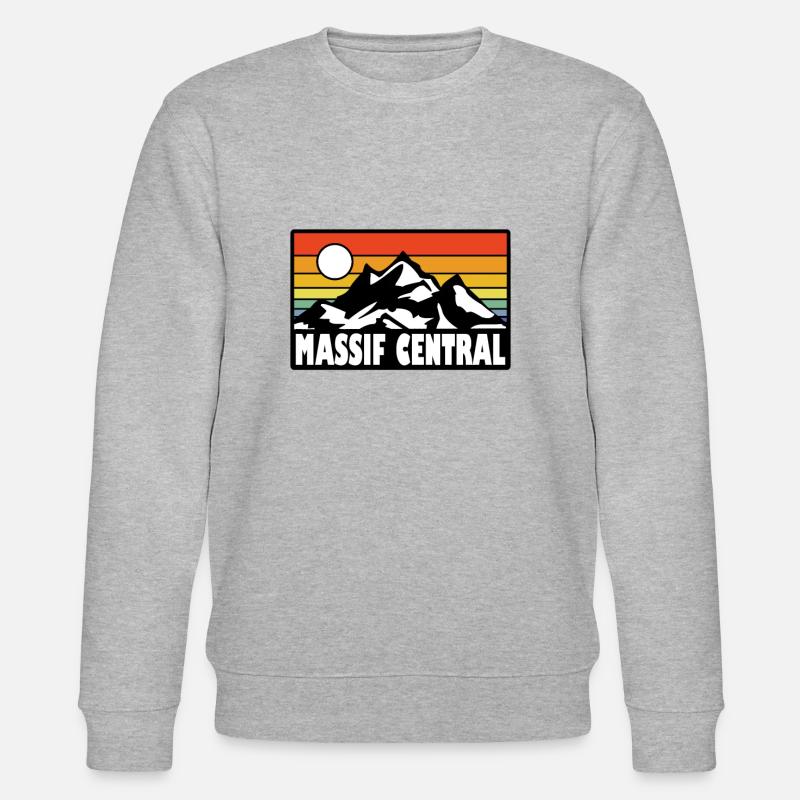 Massif central - Sweat bio CHANGER Stanley/Stella Unisexe - gris chiné