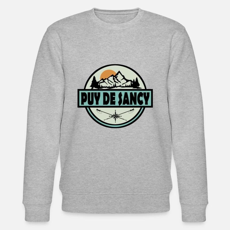 Puy de sancy 02 - Stanley/Stella Unisex Bio-Sweatshirt CHANGER  - Grau meliert