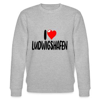 ludwigshafen - Stanley/Stella Unisex Bio-Sweatshirt CHANGER  - Grau meliert - Vorne - Nik (191cm) & Marisol (170cm)