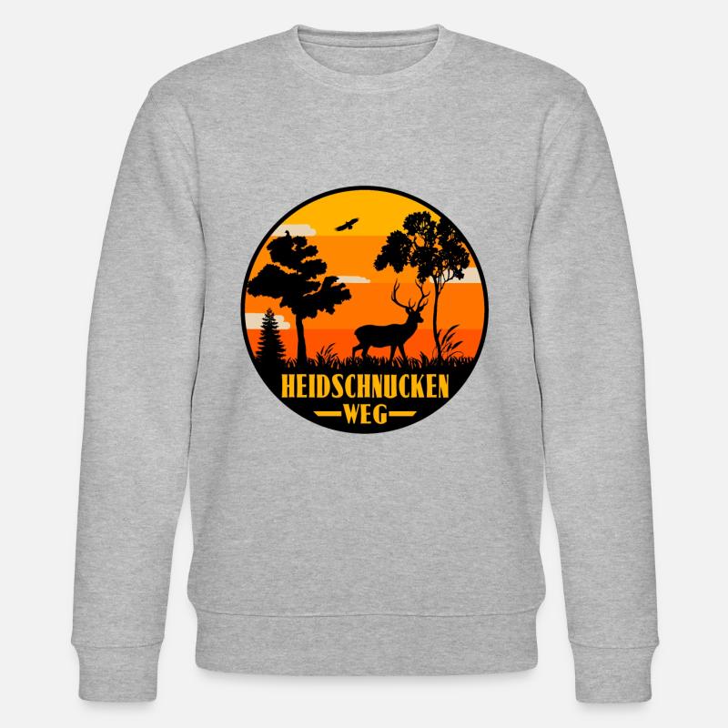Heidschnuckenweg - Stanley/Stella Unisex Bio-Sweatshirt CHANGER  - Grau meliert
