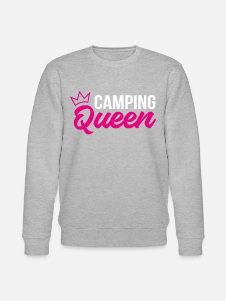 Camping Queen - Stanley/Stella CHANGER Unisex Organic Sweatshirt - heather grey