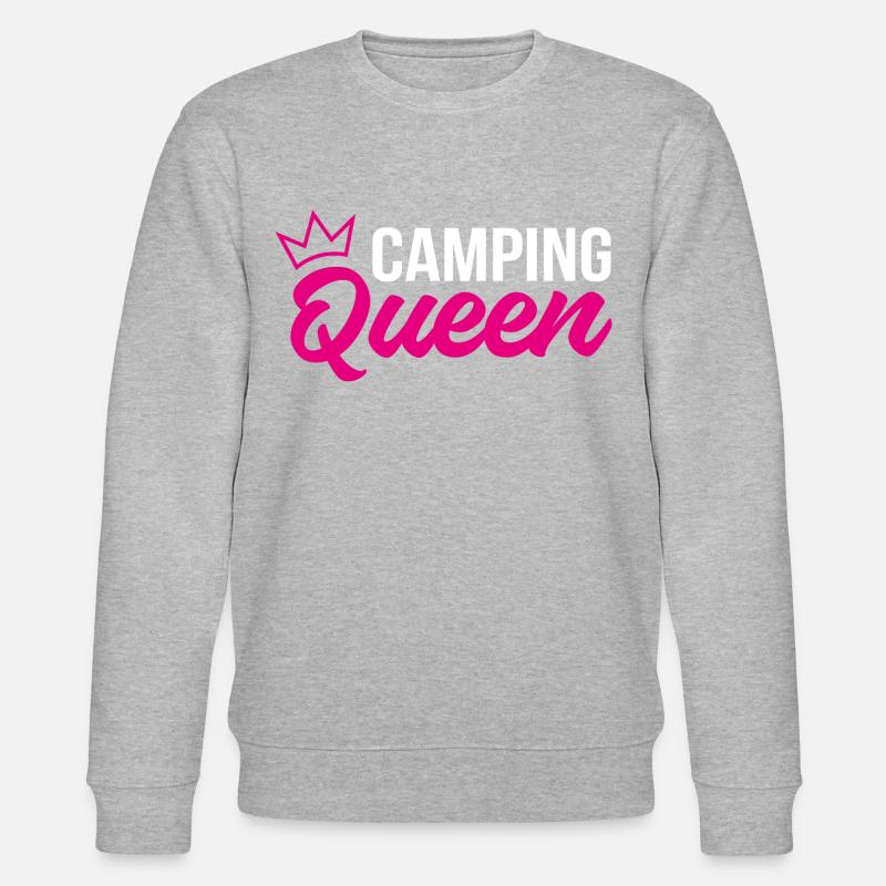 Camping Queen - Stanley/Stella CHANGER Unisex Organic Sweatshirt - heather grey