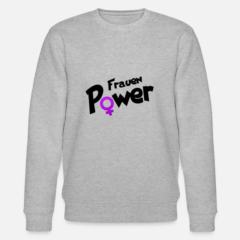 Frauen Power - Stanley/Stella Unisex Bio-Sweatshirt CHANGER  - Grau meliert