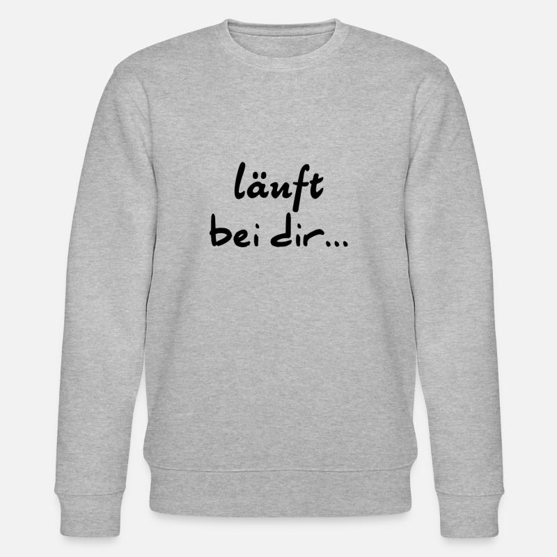 Läuft bei dir - Stanley/Stella Unisex Bio-Sweatshirt CHANGER  - Grau meliert