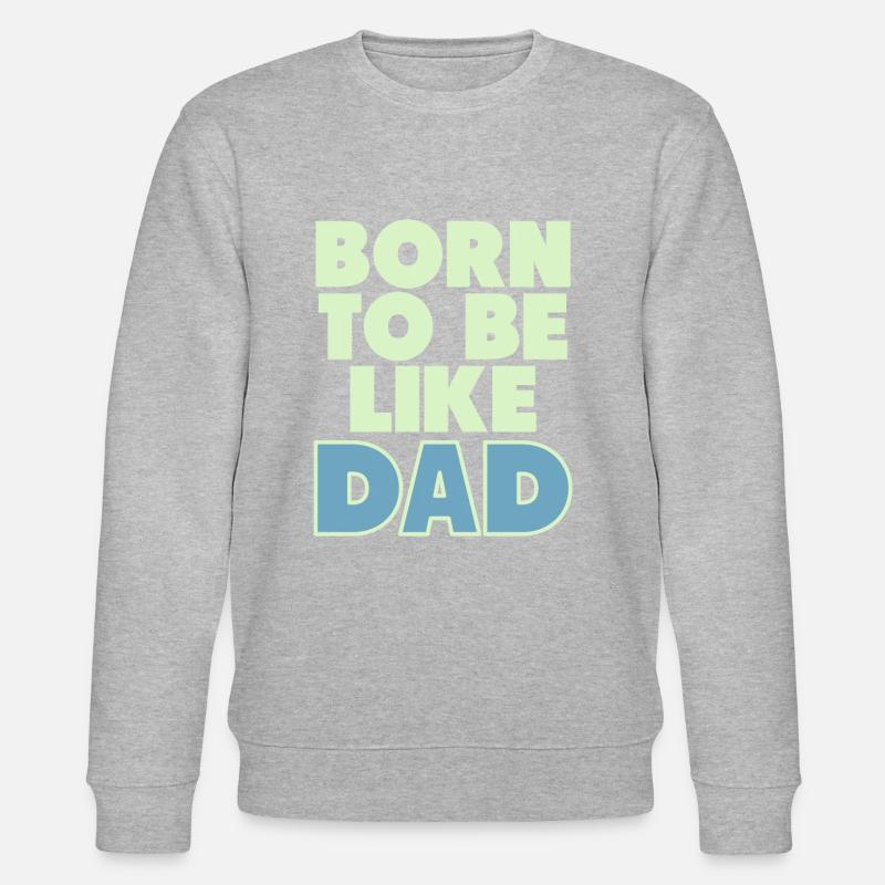 father and son - Stanley/Stella Unisex Bio-Sweatshirt CHANGER  - Grau meliert