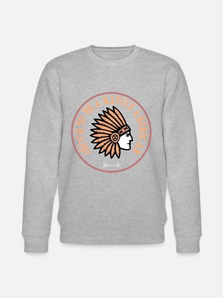 Native American - Stanley/Stella CHANGER Unisex Organic Sweatshirt - heather grey