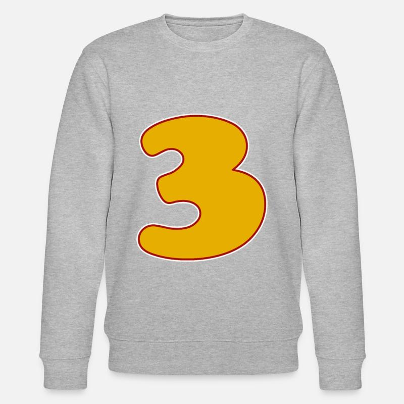 3 - Trois - Sweat bio CHANGER Stanley/Stella Unisexe - gris chiné
