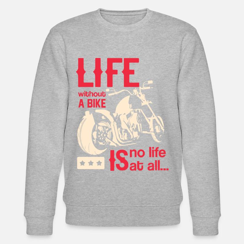 Motorrad - Stanley/Stella Unisex Bio-Sweatshirt CHANGER  - Grau meliert