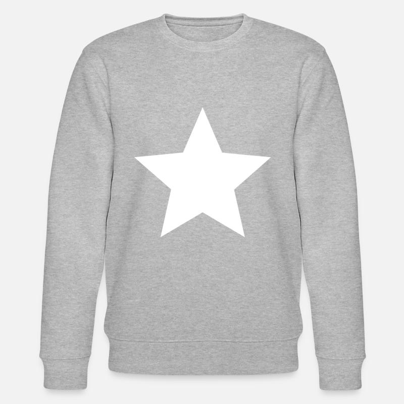 Étoiles blanches - Sweat bio CHANGER Stanley/Stella Unisexe - gris chiné