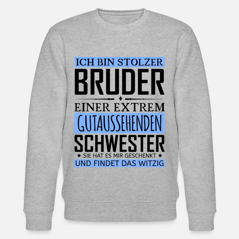 Stolzer Bruder - Stanley/Stella Unisex Bio-Sweatshirt CHANGER  - Grau meliert