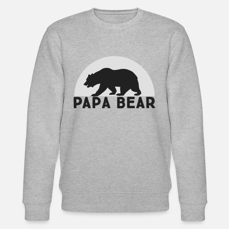 Papa Bear - Sweat bio CHANGER Stanley/Stella Unisexe - gris chiné