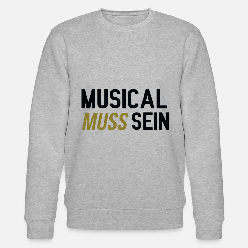 Musical muss sein - Stanley/Stella Unisex Bio-Sweatshirt CHANGER  - Grau meliert