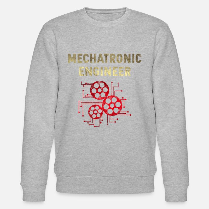Mechatroniker Ingenieur Geschenk - Stanley/Stella Unisex Bio-Sweatshirt CHANGER - Grau meliert