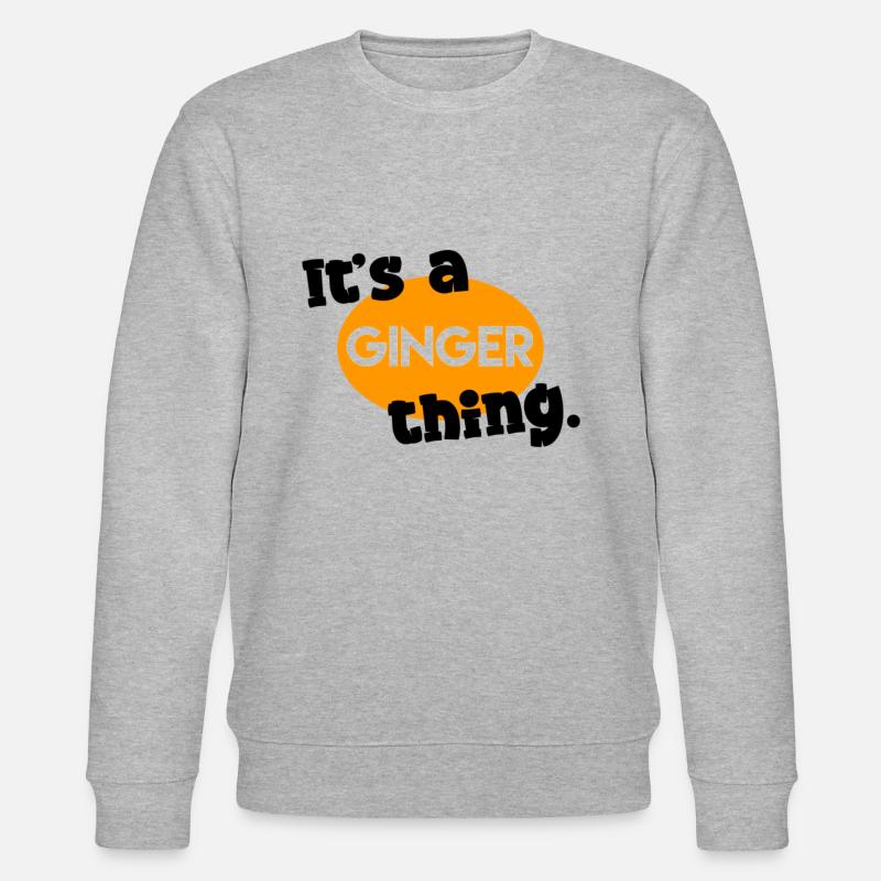 Es ist eine Ingwer-Sache. - Stanley/Stella Unisex Bio-Sweatshirt CHANGER  - Grau meliert
