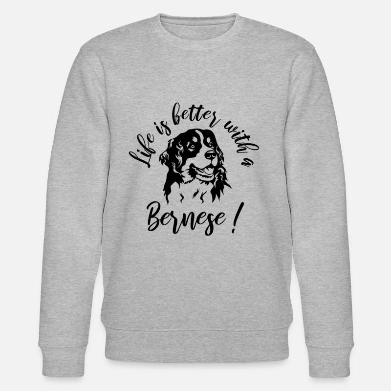 Berner Berghund - Stanley/Stella Unisex Bio-Sweatshirt CHANGER  - Grau meliert