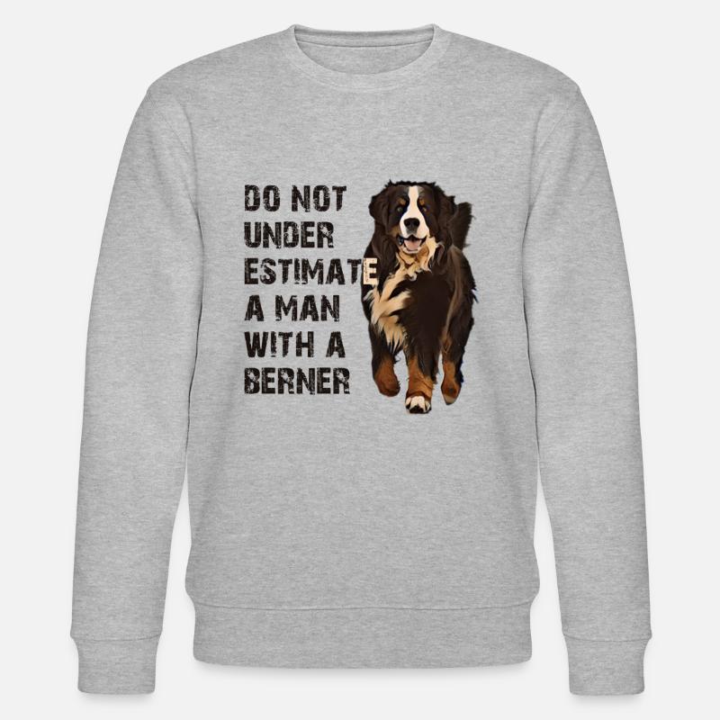 Berner Berghund - Stanley/Stella Unisex Bio-Sweatshirt CHANGER  - Grau meliert