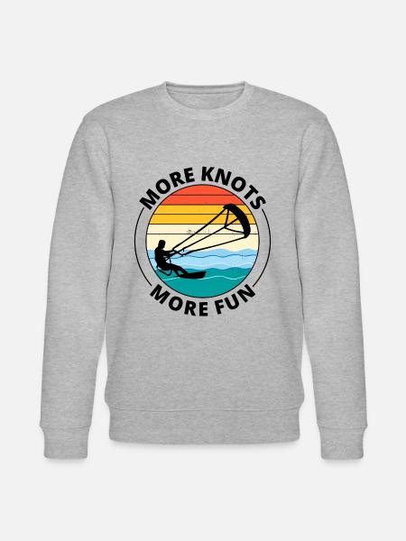 Kitesurfing Kitesurf Kiteboarding Kiteboard - Stanley/Stella CHANGER Unisex Organic Sweatshirt - heather grey