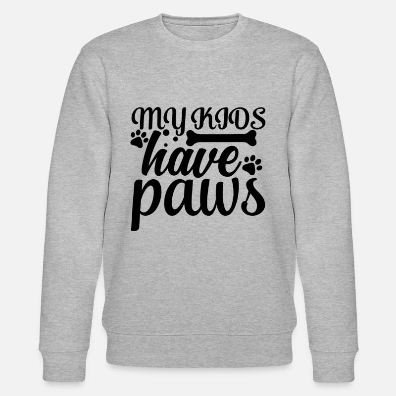 Hunde Zitat - Stanley/Stella Unisex Bio-Sweatshirt CHANGER  - Grau meliert