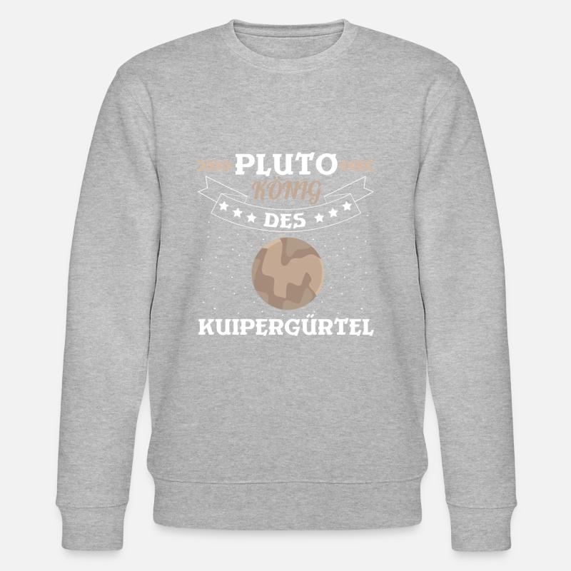 Pluton roi des planètes spatiales de la ceinture de Kuiper - Sweat bio CHANGER Stanley/Stella Unisexe - gris chiné