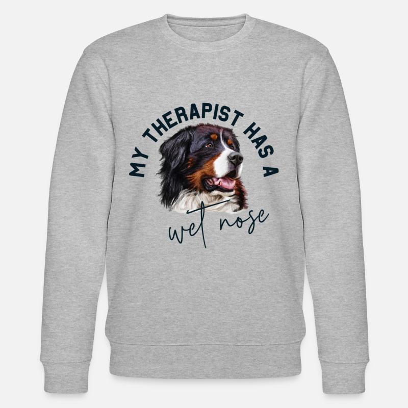 Berner Sennenhund - Stanley/Stella Unisex Bio-Sweatshirt CHANGER  - Grau meliert