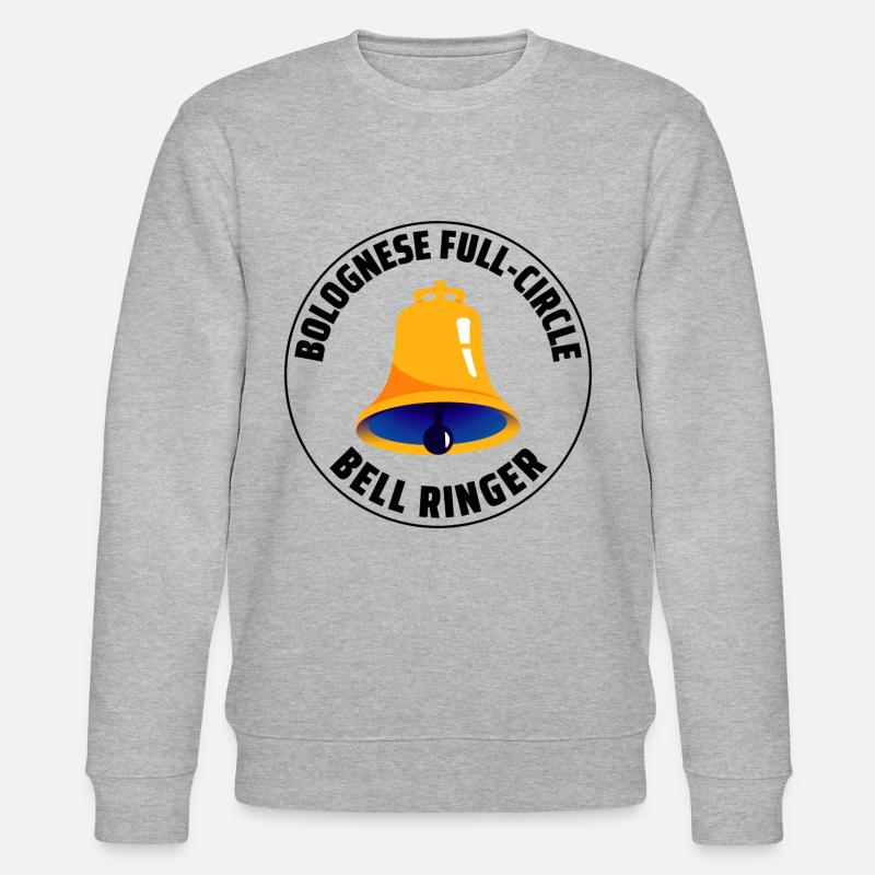 Bolognese Full-Circle Glockenläuter Hobby - Stanley/Stella Unisex Bio-Sweatshirt CHANGER - Grau meliert