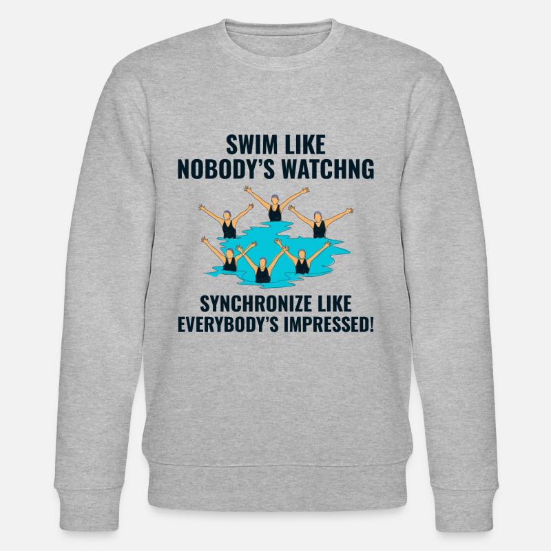 Synchroschwimmen Schwimmen Synchronschwimmen - Stanley/Stella Unisex Bio-Sweatshirt CHANGER  - Grau meliert