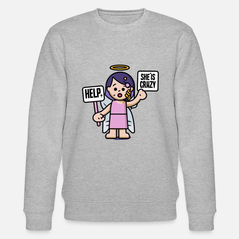 Schutzengel - Stanley/Stella Unisex Bio-Sweatshirt CHANGER  - Grau meliert