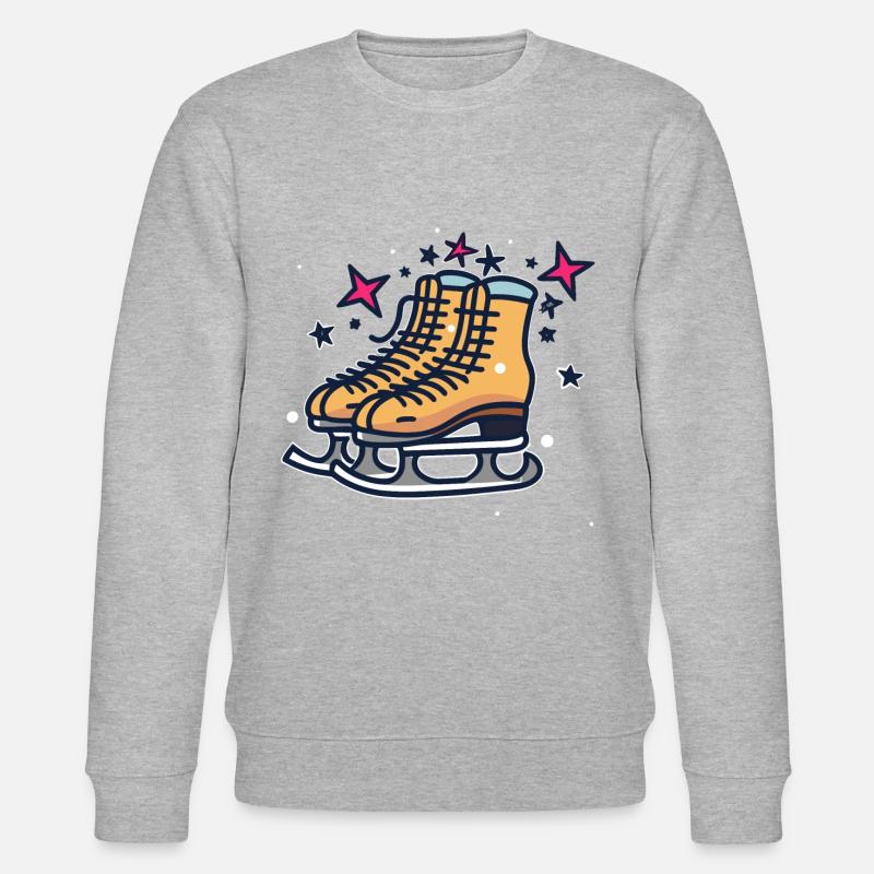 Schlittschuhe - Stanley/Stella Unisex Bio-Sweatshirt CHANGER  - Grau meliert