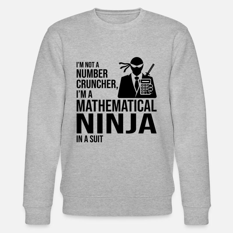 Ninja mathématique Comptable Comptable Finance - Sweat bio CHANGER Stanley/Stella Unisexe - gris chiné