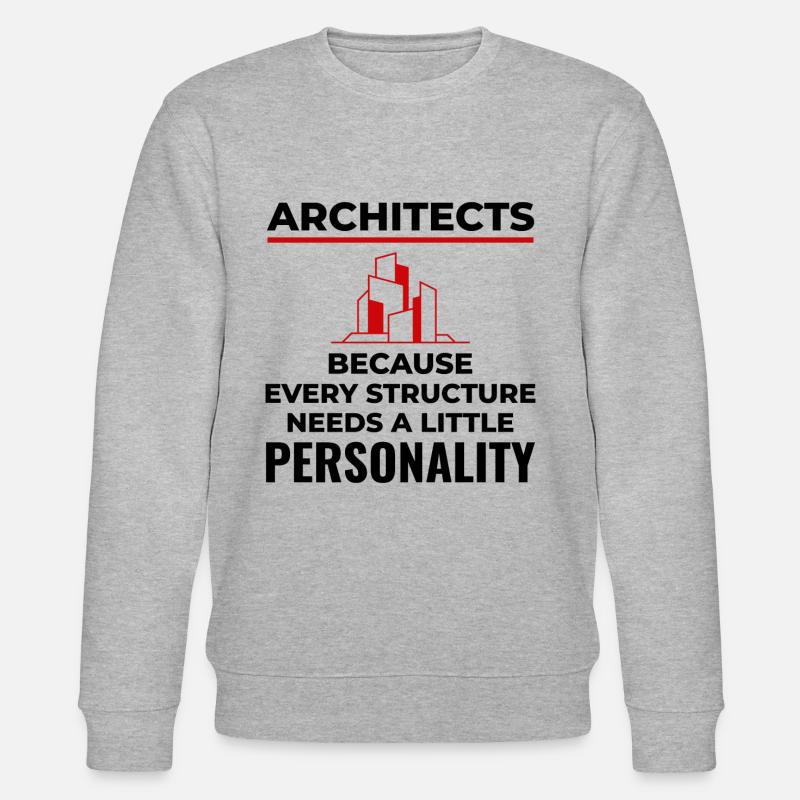 Architects: Every Structure Needs Personality! 🏰 - Stanley/Stella CHANGER Unisex Organic Sweatshirt - heather grey