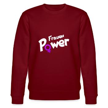 Le pouvoir des femmes - Sweat bio CHANGER Stanley/Stella Unisexe - bordeaux - Devant - Nik (191cm) & Marisol (170cm)