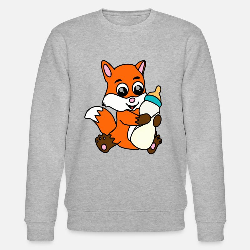 Fuchs - Stanley/Stella Unisex Bio-Sweatshirt CHANGER  - Grau meliert