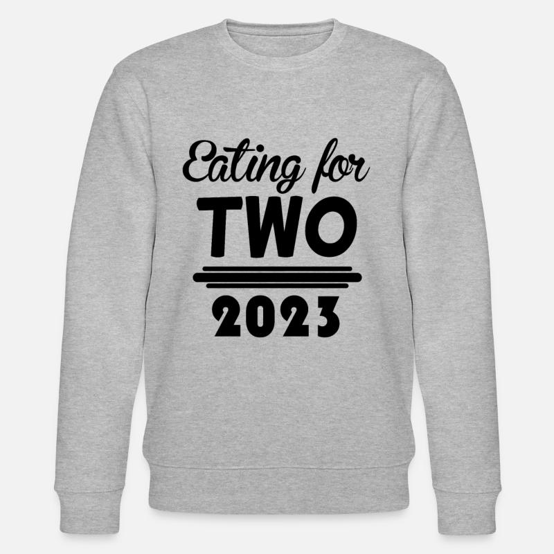 Grossesse Gémeaux 2023 - Sweat bio CHANGER Stanley/Stella Unisexe - gris chiné