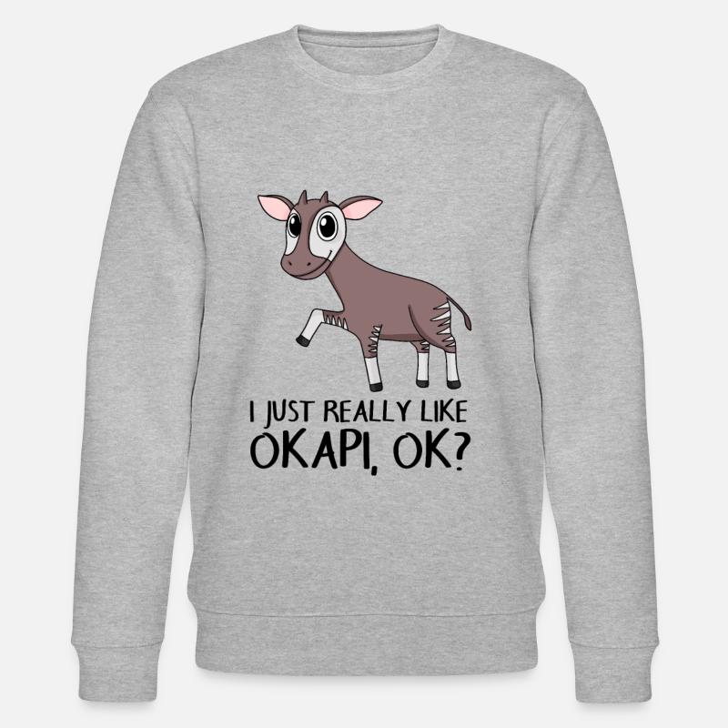 Okapi - Stanley/Stella Unisex Bio-Sweatshirt CHANGER  - Grau meliert