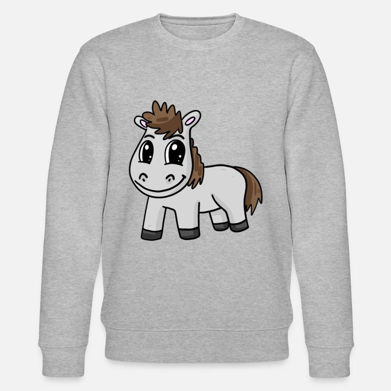 Pferd - Stanley/Stella Unisex Bio-Sweatshirt CHANGER  - Grau meliert