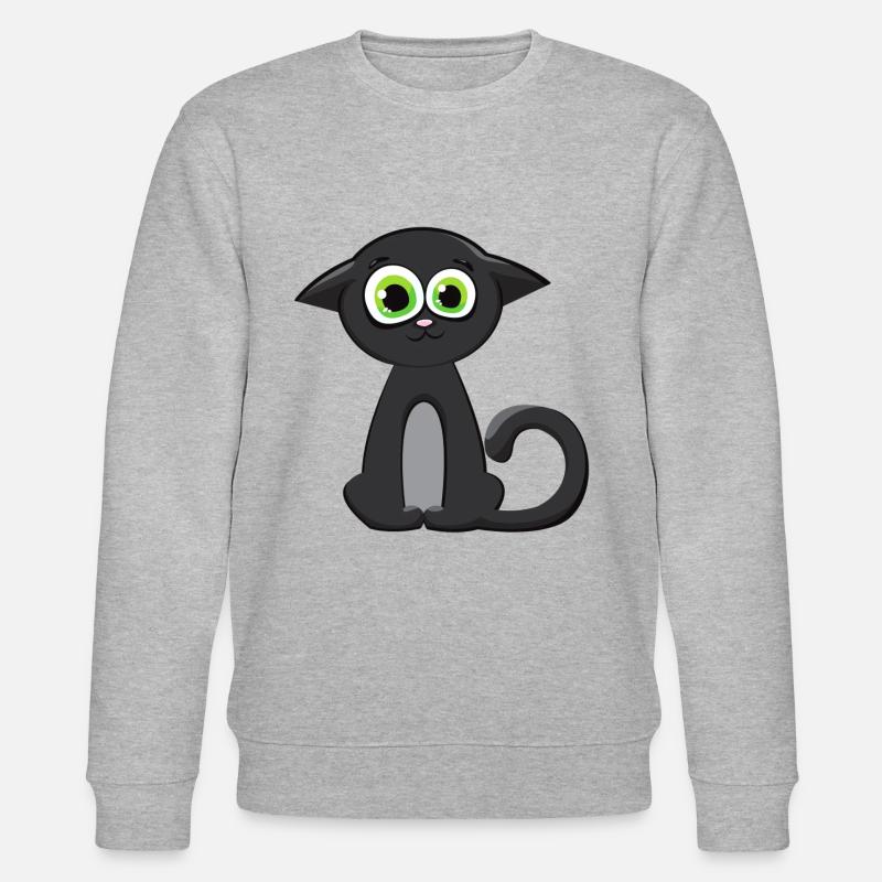 Chaton visage de chat - Sweat bio CHANGER Stanley/Stella Unisexe - gris chiné