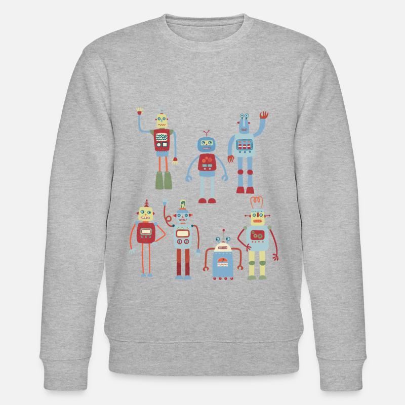 Robots - Sweat bio CHANGER Stanley/Stella Unisexe - gris chiné