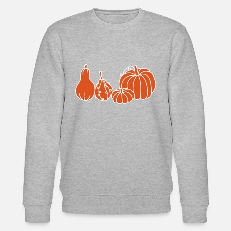 Citrouille et courge - Sweat bio CHANGER Stanley/Stella Unisexe - gris chiné