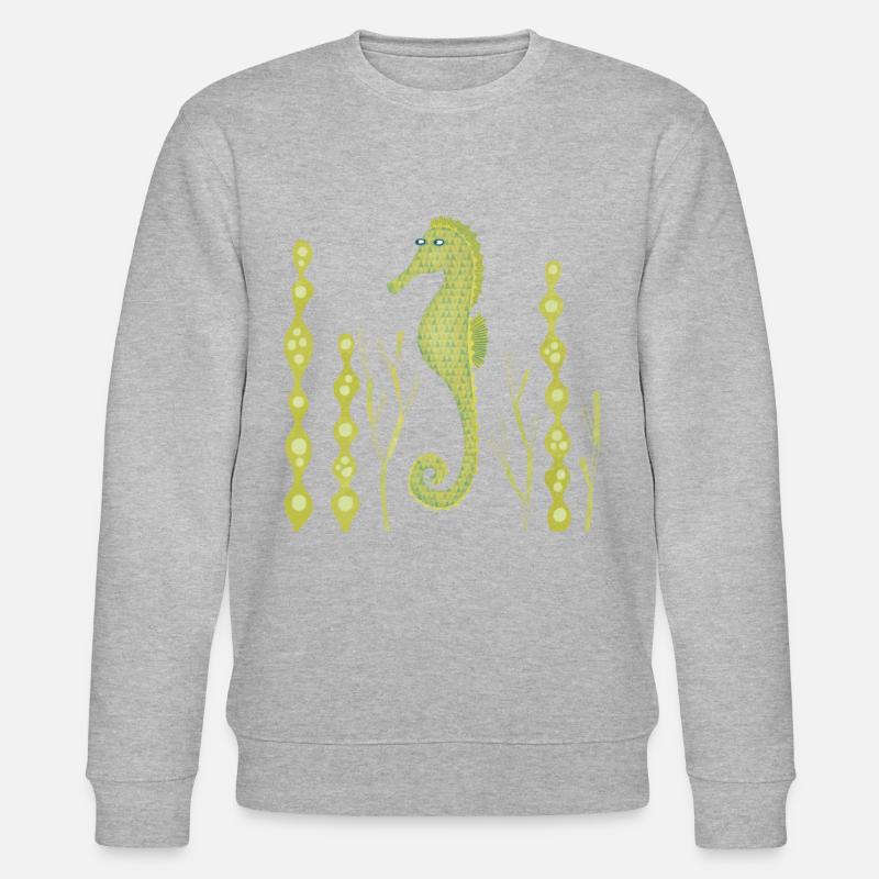 Seepferdchen - Stanley/Stella Unisex Bio-Sweatshirt CHANGER  - Grau meliert