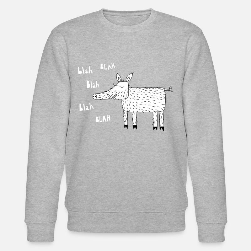 Wildschwein - Stanley/Stella Unisex Bio-Sweatshirt CHANGER  - Grau meliert