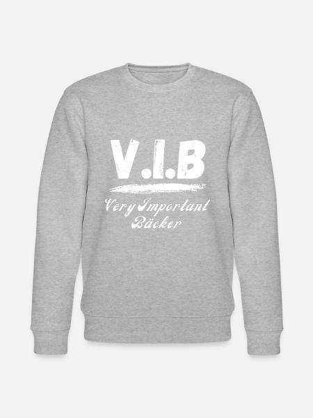 Bäcker Beruf Geschenkidee - Stanley/Stella Unisex Bio-Sweatshirt CHANGER - Grau meliert